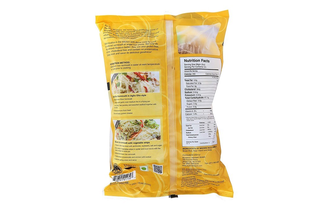 Peacock Brown Rice Vermicelli    Pack  200 grams
